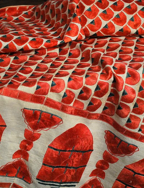 Antique Sindh Embroidered Brides Shawl or Abochani