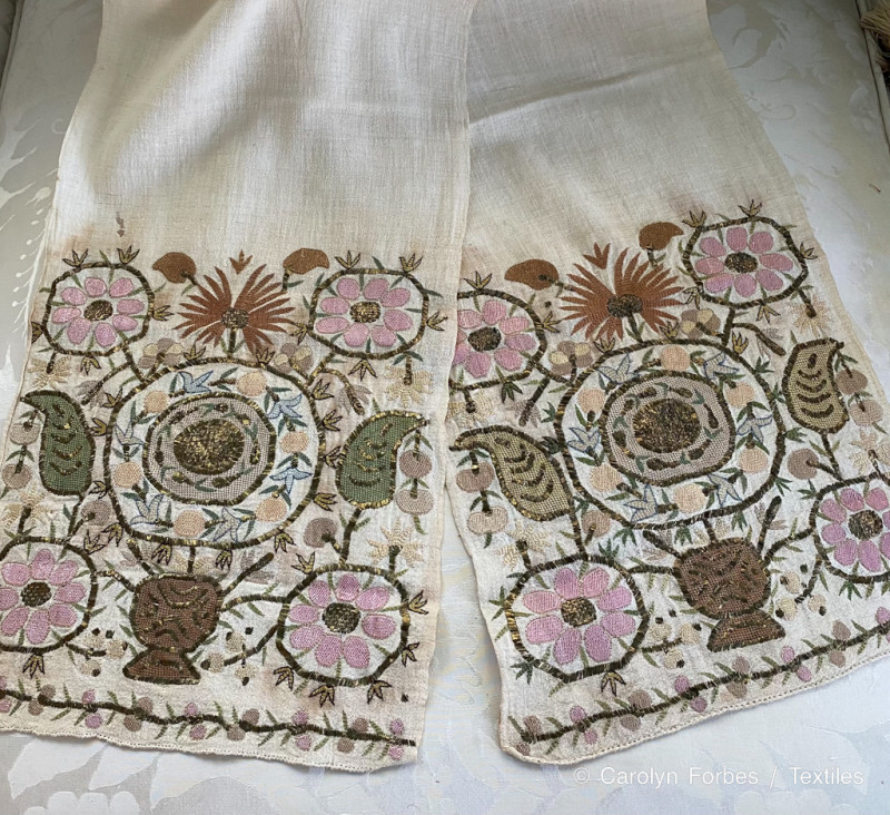Ottoman Embroidered Wide Sash 19thc - Image 2