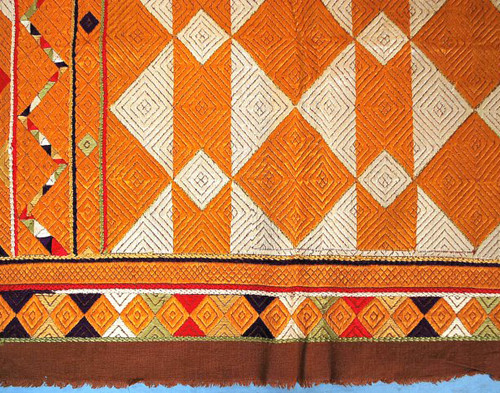 Antique Very Fine Silk Phulkari Bagh Traditional Special Occasion Textile