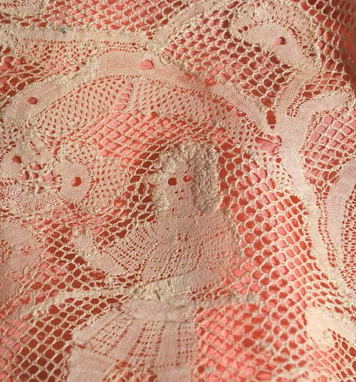 Early 17thc Italian Allegorical Lace with Lions, Stag and Figures