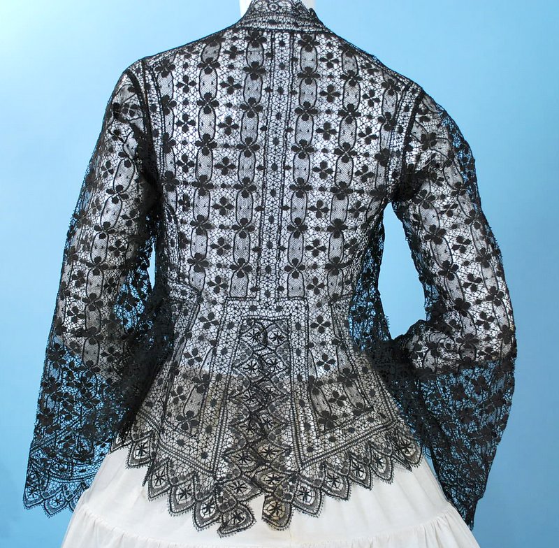1860 Rare Le Puy Lace Canezou or Paletot JacketSOLD – CAROLYN FORBES ...